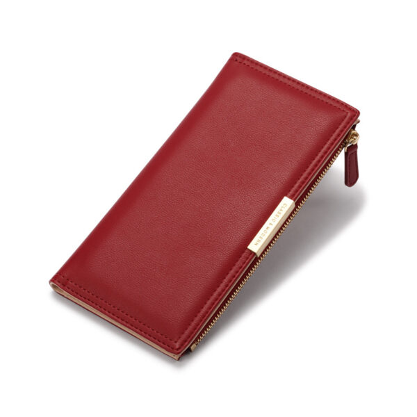 Geldbörsen Und Taschen Mode Einfarbig PU Geldbörse Universal #3924 – Bild 2